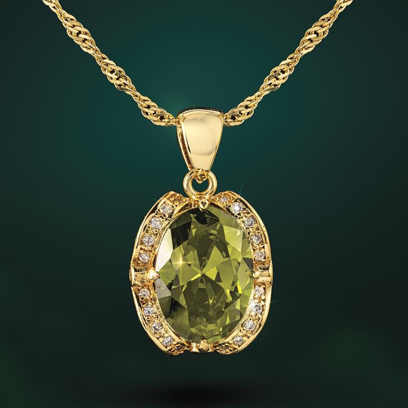 Green Elusion Necklace & Earrings